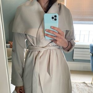 Soia & kyo knit trench coat belted size xs